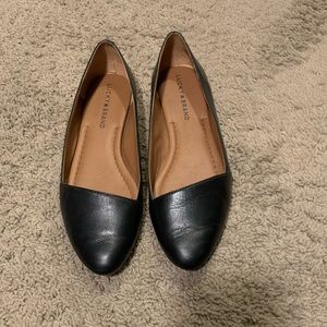 Black lucky brand flats size 7